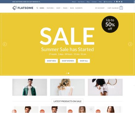 Big Sale 促销商城 网站首页预览